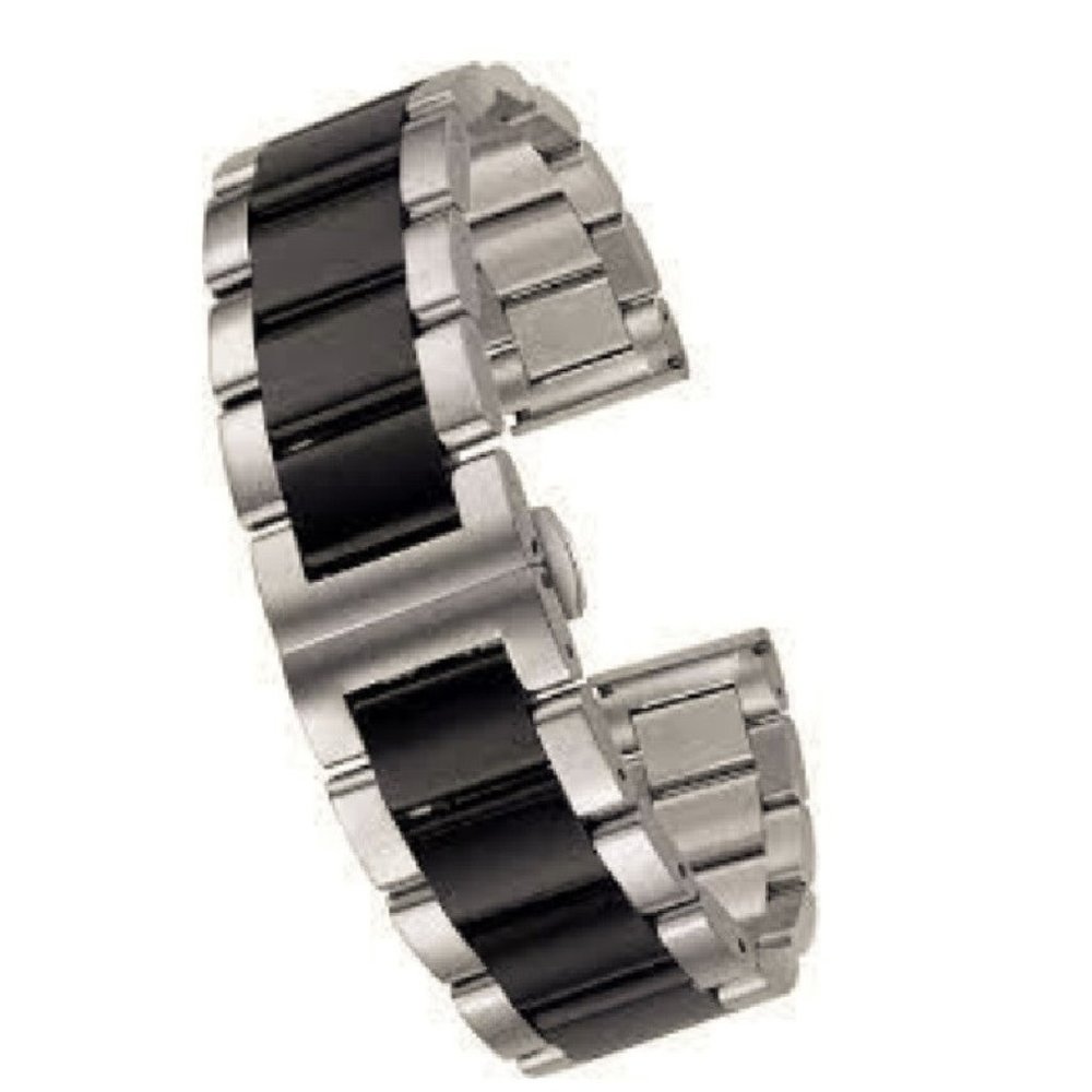 22mm Solid Steel Link Watch Bracelet